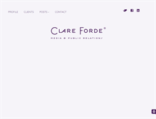 Tablet Screenshot of clareforde.com